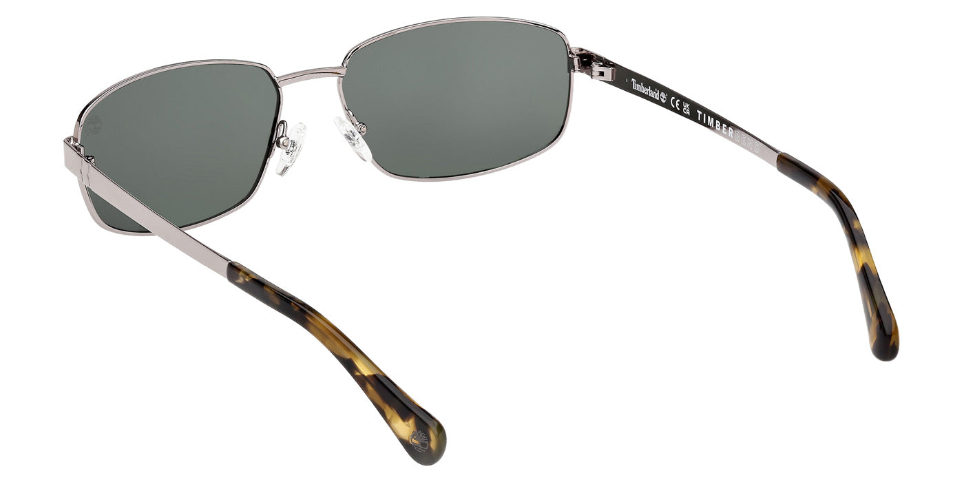 Timberland TB00066 08R 62 - Shiny Gunmetal / Green Polarized #id:tb0006608r_s:104115