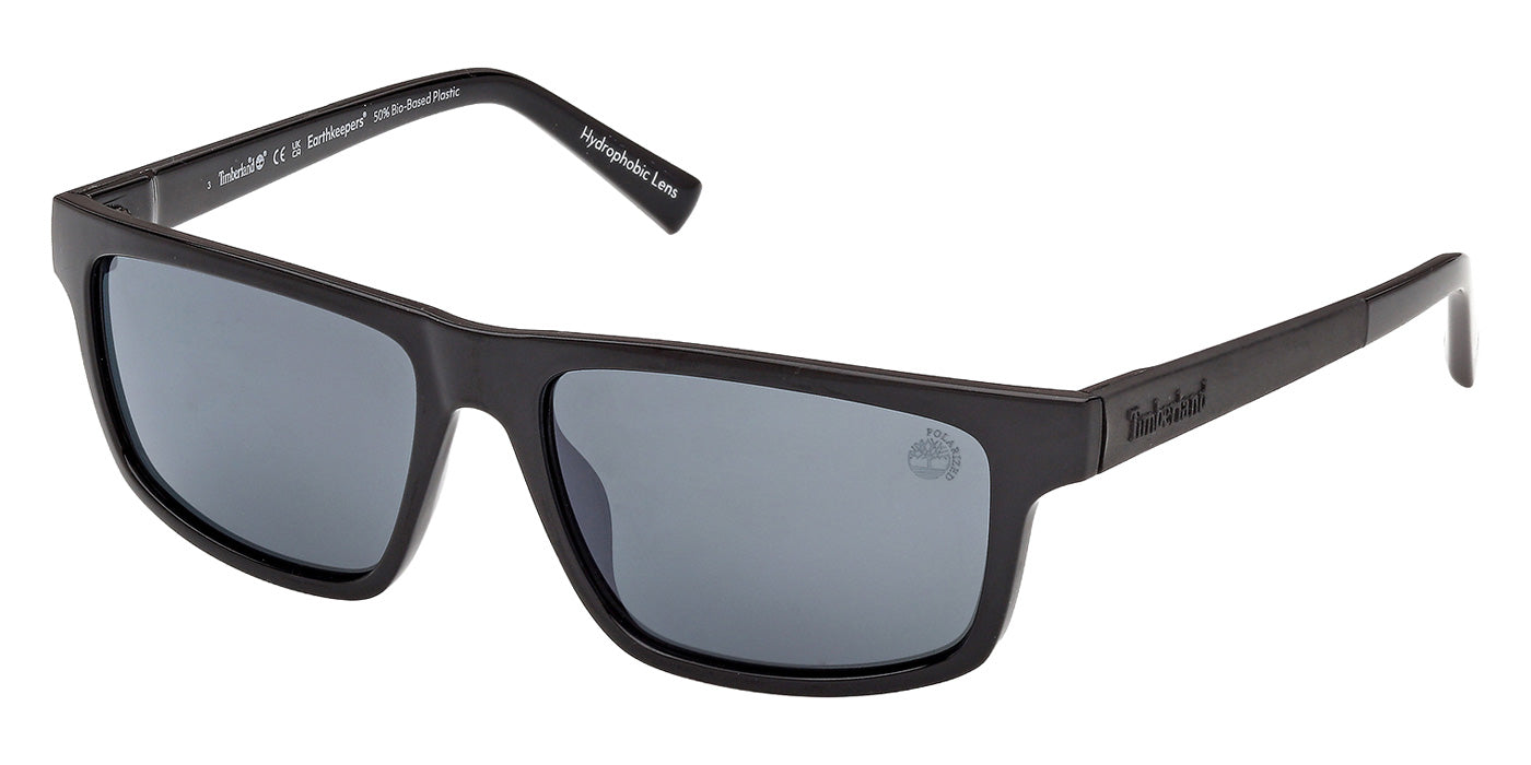 Timberland TB00070 01D 57 - Shiny Black / Smoke Polarized #id:tb0007001d_s:100105
