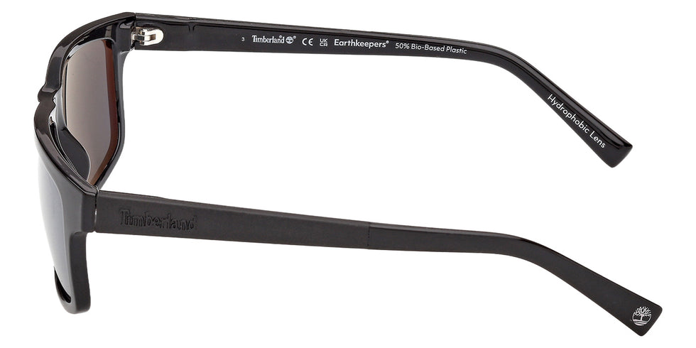 Timberland TB00070 01D 57 - Shiny Black / Smoke Polarized #id:tb0007001d_s:100110