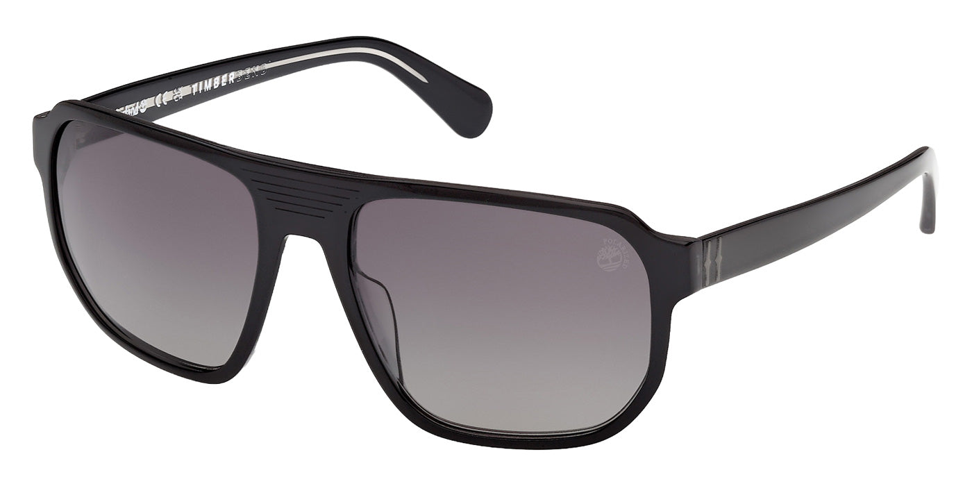 Timberland TB00075 01D 61 - Shiny Black / Smoke Polarized #id:tb0007501d_s:100105