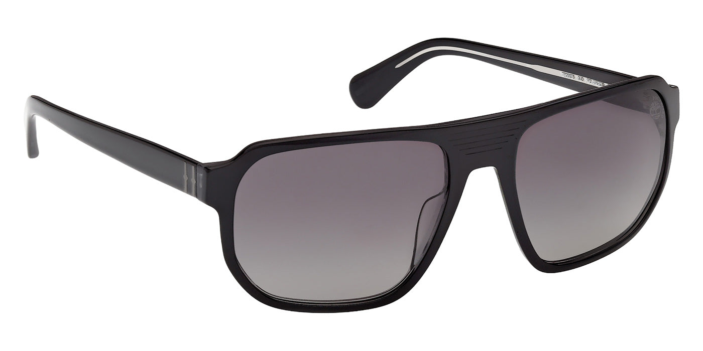Timberland TB00075 01D 61 - Shiny Black / Smoke Polarized #id:tb0007501d_s:100135