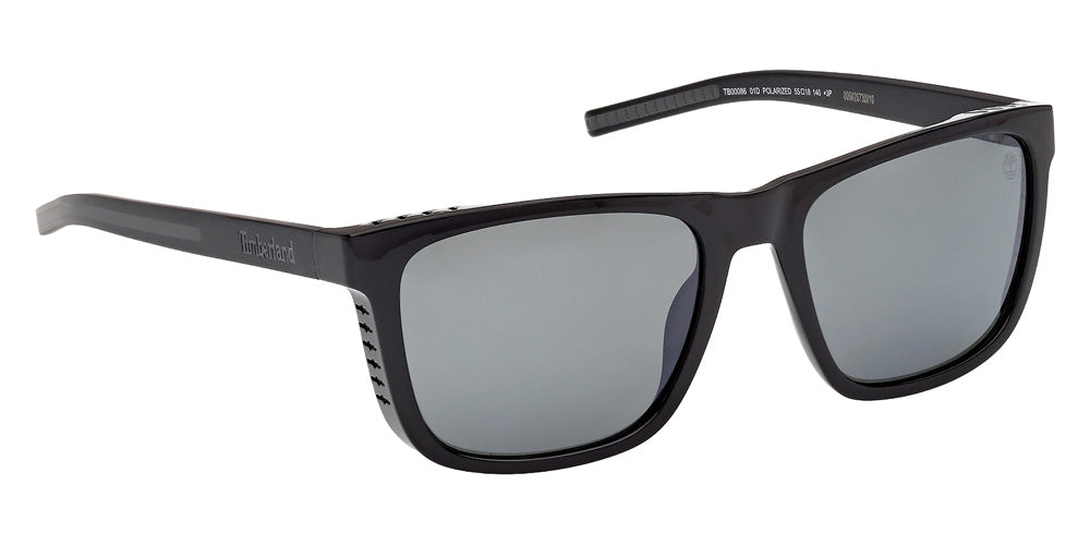 Timberland TB00086 01D 55 - Shiny Black / Smoke Polarized #id:tb0008601d_s:100135