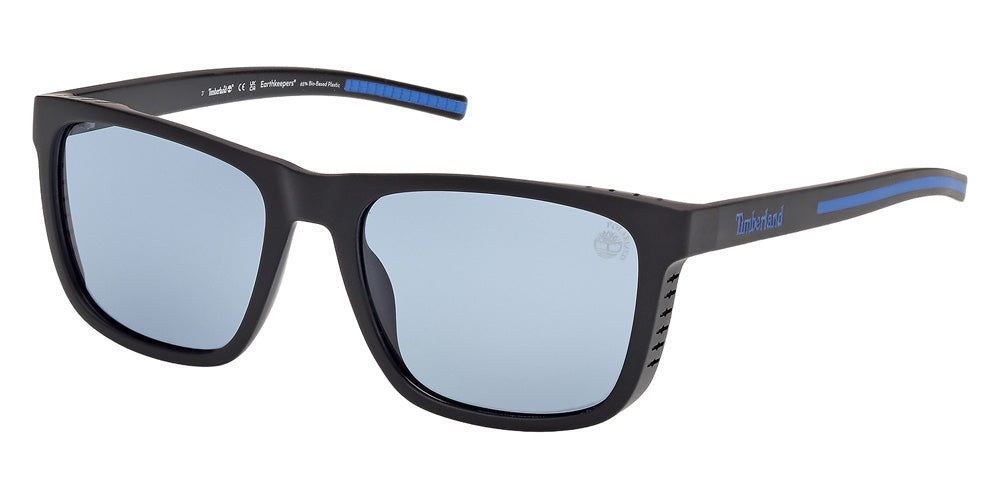Timberland TB00086 02D 55 - Matte Black / Blue Polarized #id:tb0008602d_s:102105