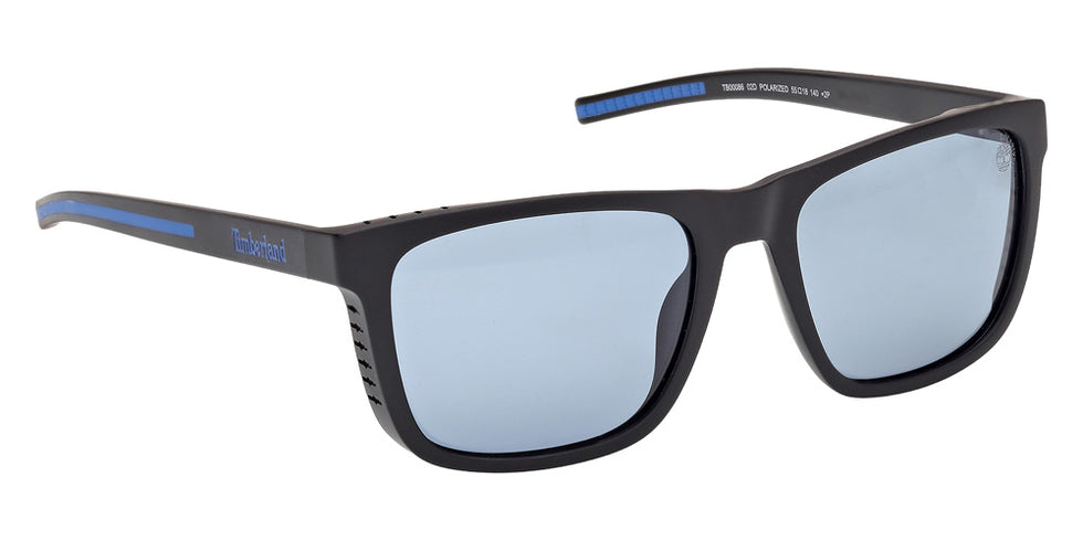 Timberland TB00086 02D 55 - Matte Black / Blue Polarized #id:tb0008602d_s:102135
