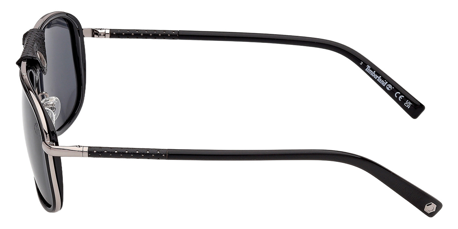 Timberland TB00091 01D 58 - Shiny Black / Smoke Polarized #id:tb0009101d_s:100110