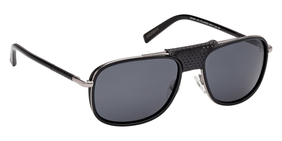 Timberland TB00091 01D 58 - Shiny Black / Smoke Polarized #id:tb0009101d_s:100135