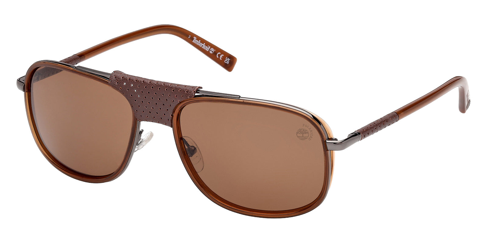 Timberland TB00091 47H 58 - Shiny Light Brown / Brown Polarized #id:tb0009147h_s:102105