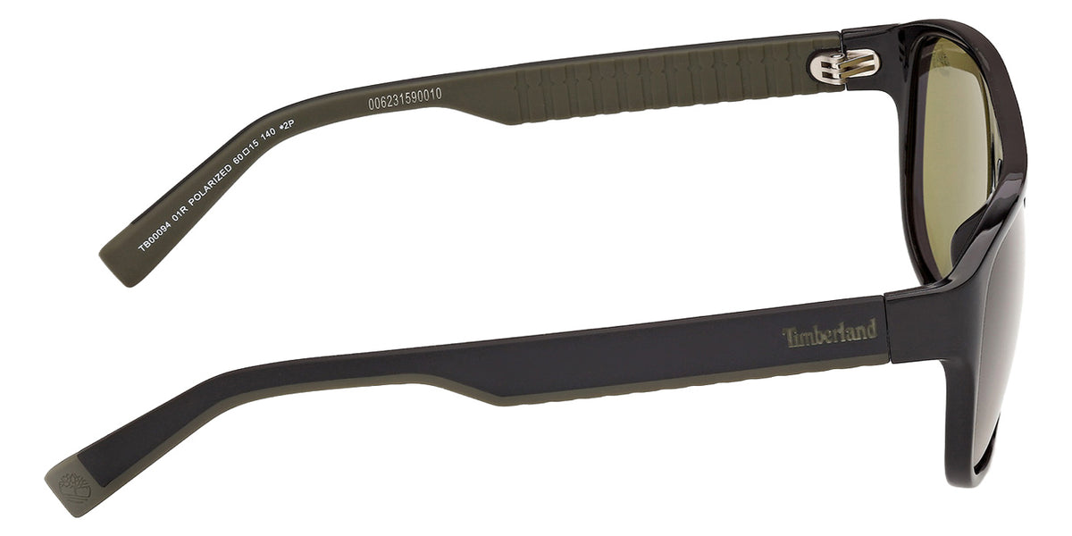 Timberland TB00094 01R 60 - Shiny Black / Green Polarized #id:tb0009401r_s:100130