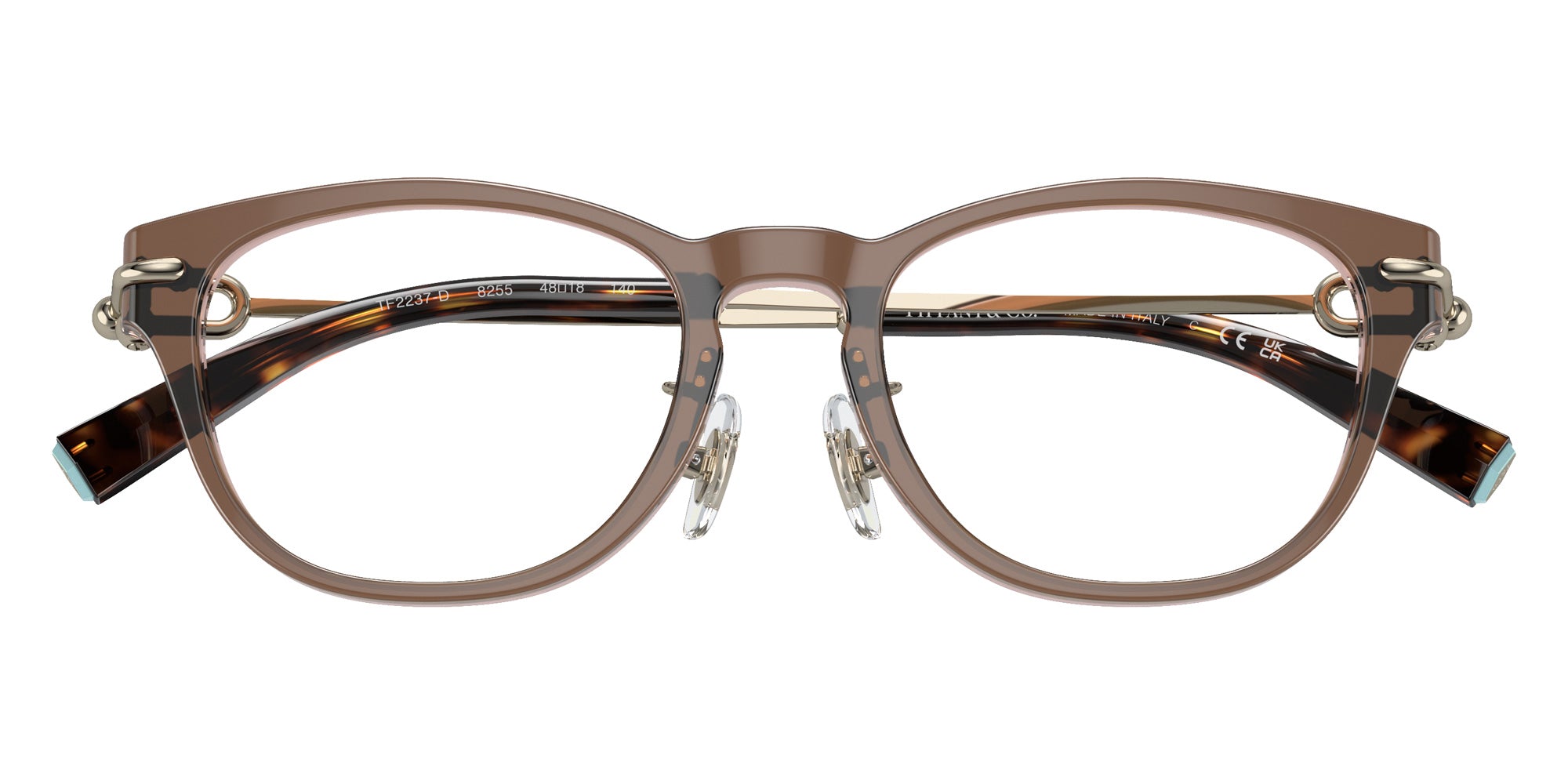 TIFFANY TF2237D 8255 48 - Brown Transparent on Pink #id:tf2237d8255_s:100120