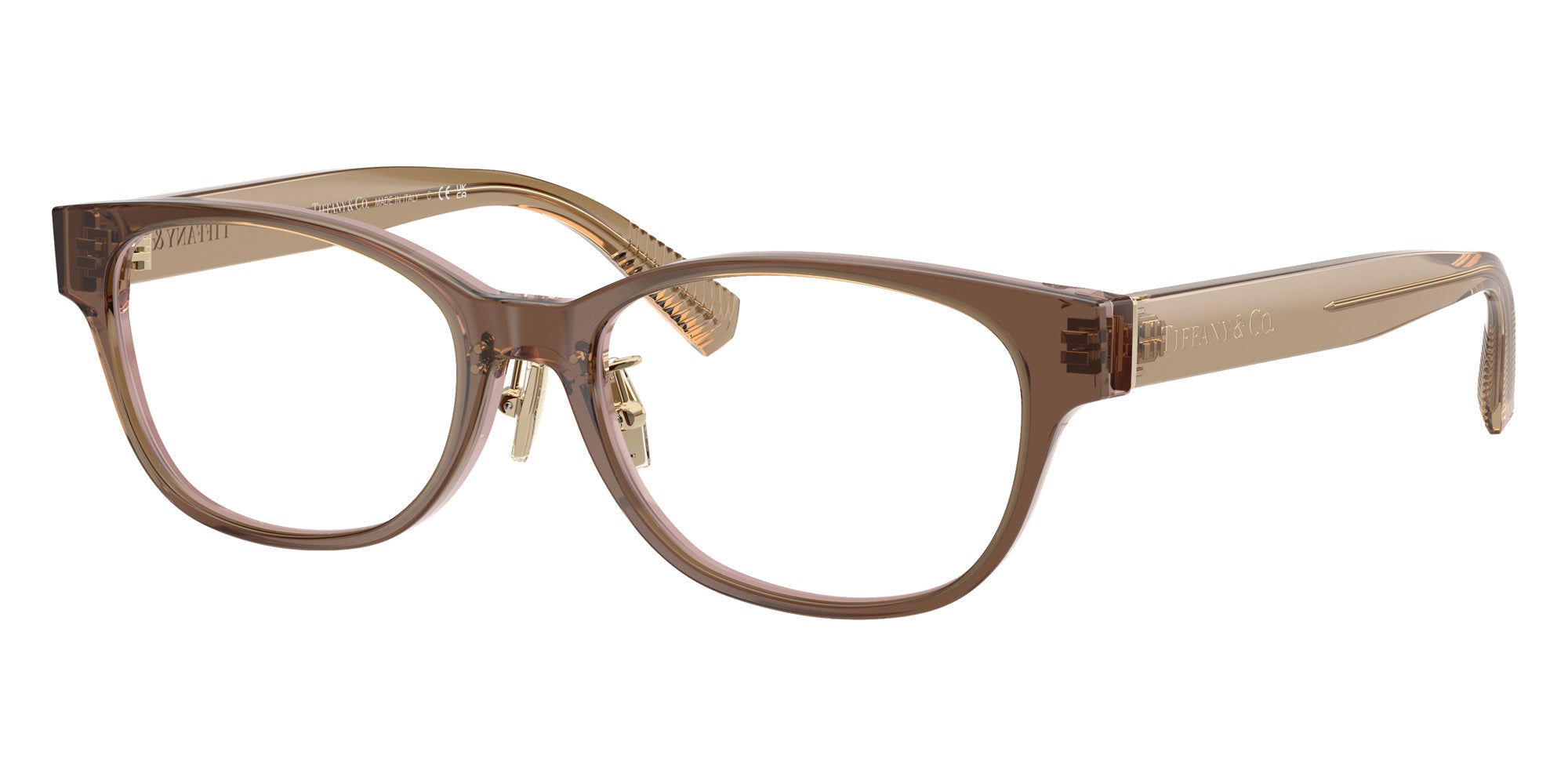 TIFFANY TF2263D 8255 53 - Brown Transparent on Pink #id:tf2263d8255_s:102105