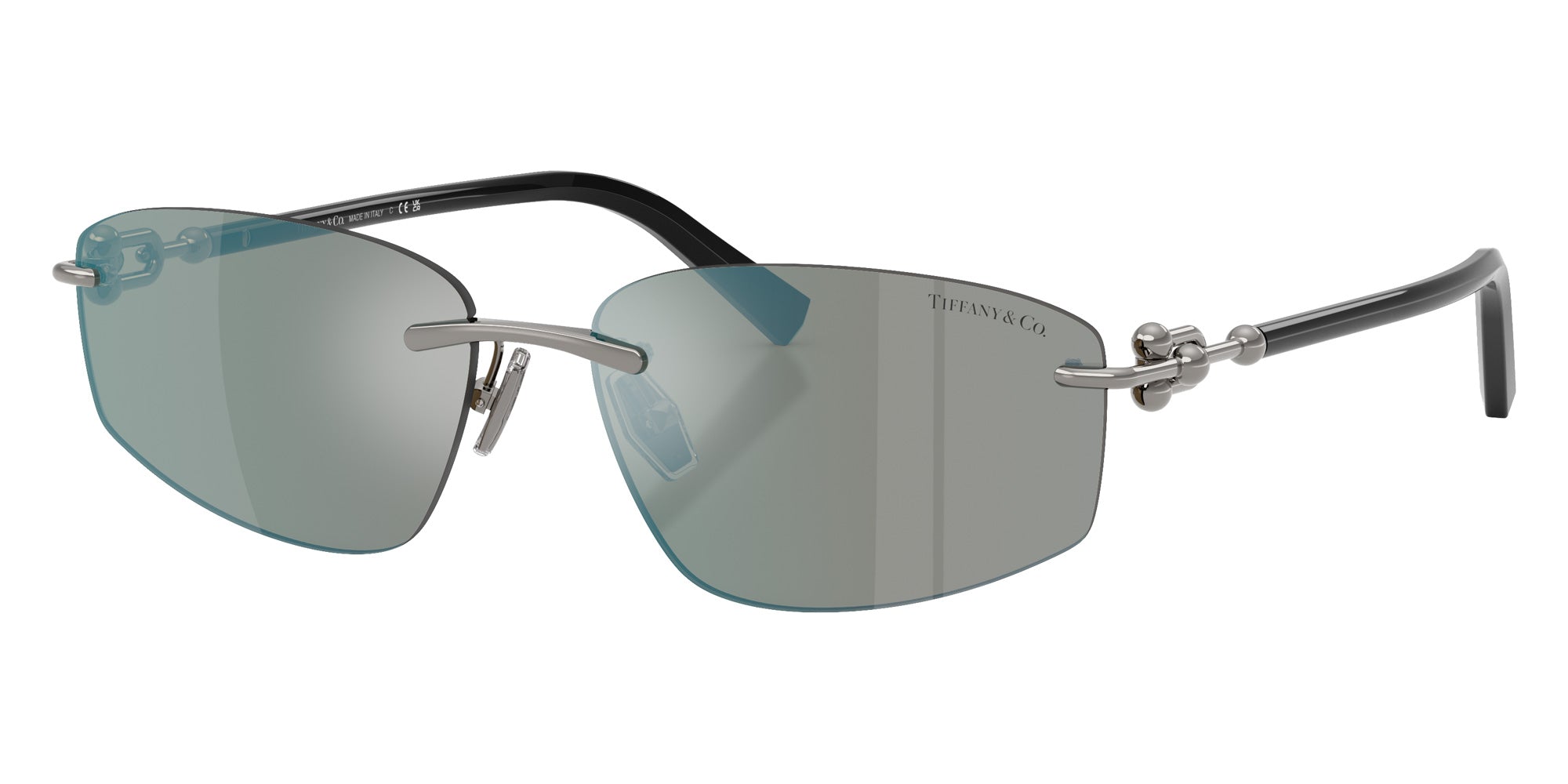 TIFFANY TF3114 600325 59 - Gunmetal / Gray Mirrored Milky Blue #id:tf3114600325_s:100105