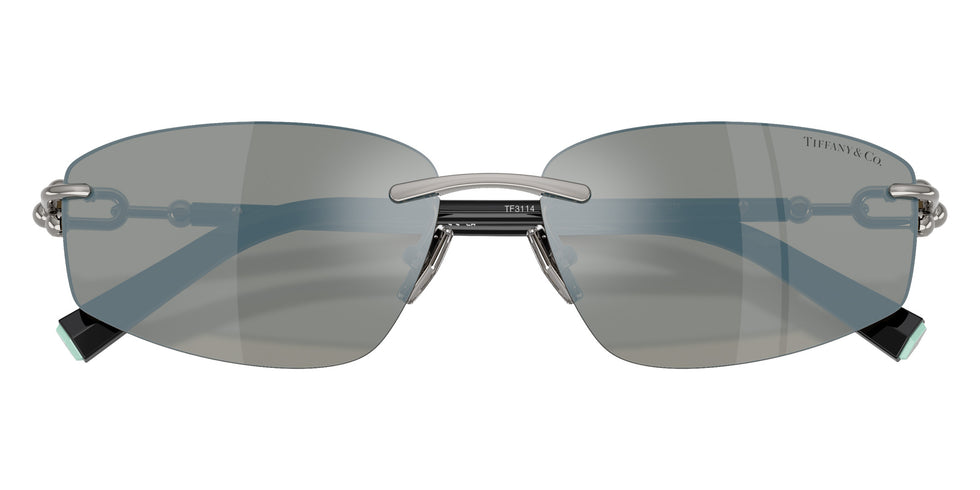 TIFFANY TF3114 600325 59 - Gunmetal / Gray Mirrored Milky Blue #id:tf3114600325_s:100120