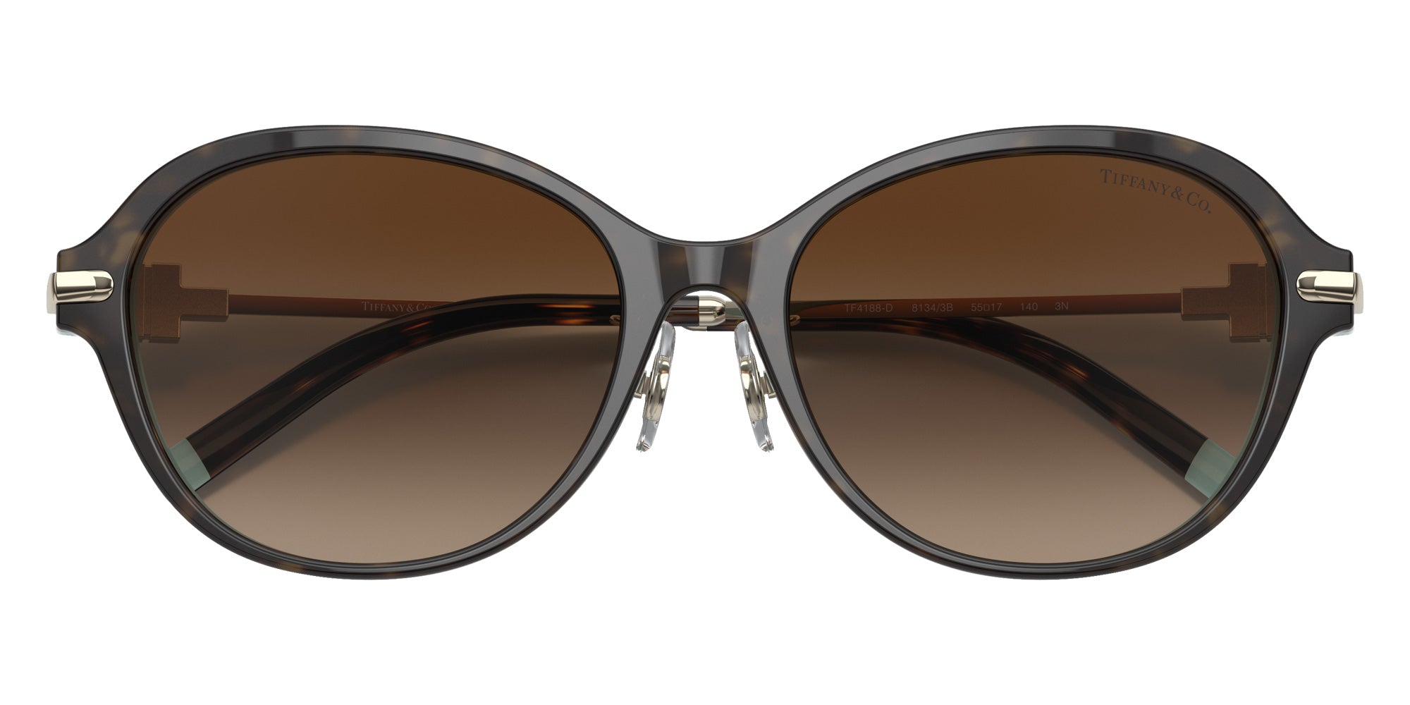 TIFFANY TF4188D 81343B 55 - Havana on Tiffany Blue / Brown Gradient #id:tf4188d81343b_s:102120