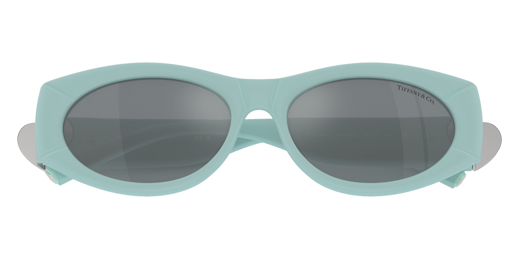 TIFFANY TF4222U 84146G 55 - Tiffany Blue Rubberized / Gray Mirrored Black #id:tf4222u84146g_s:100120