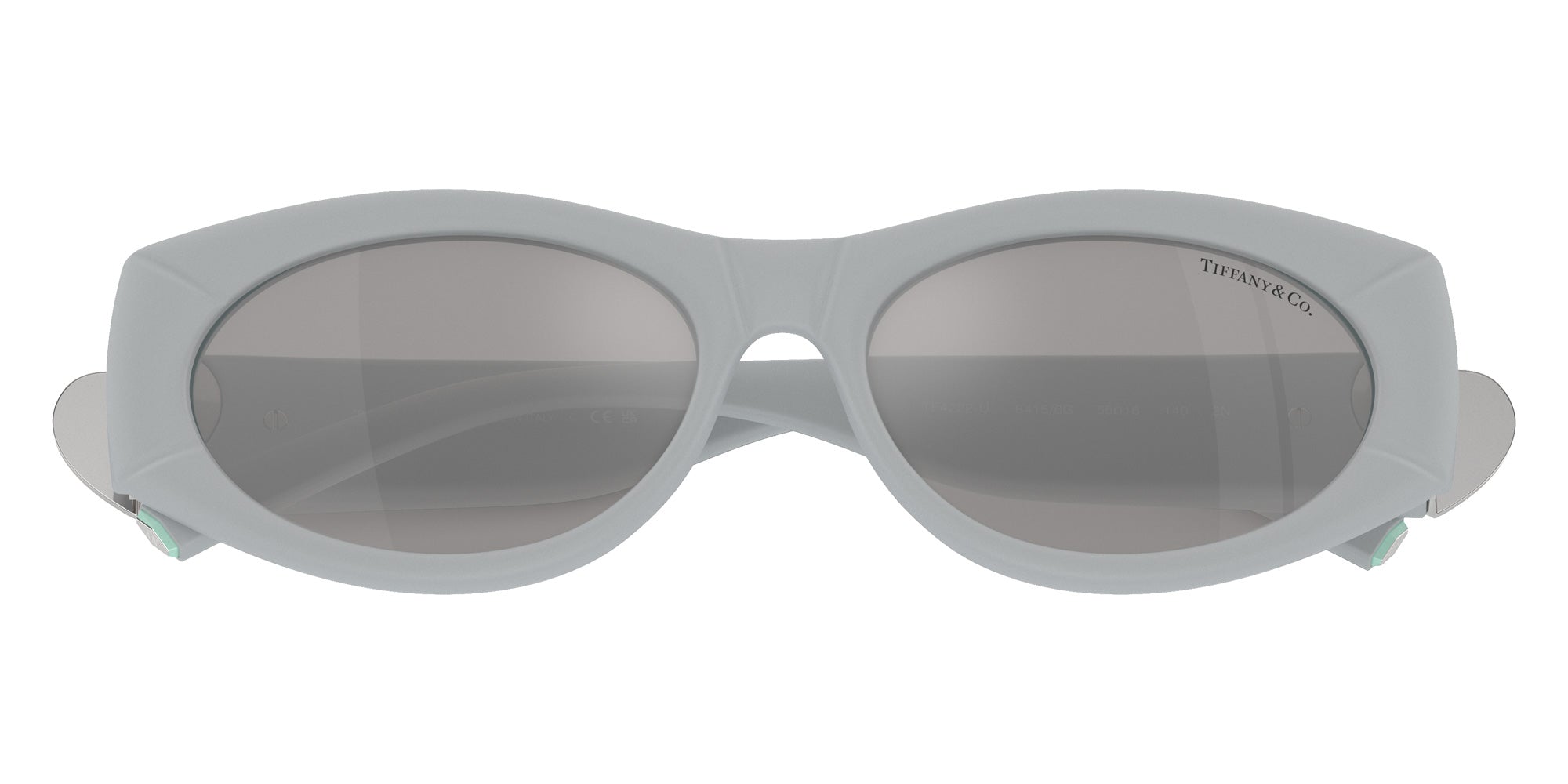 TIFFANY TF4222U 84156G 55 - Silver Metallic Rubberized / Light Gray Mirrored Silver #id:tf4222u84156g_s:102120