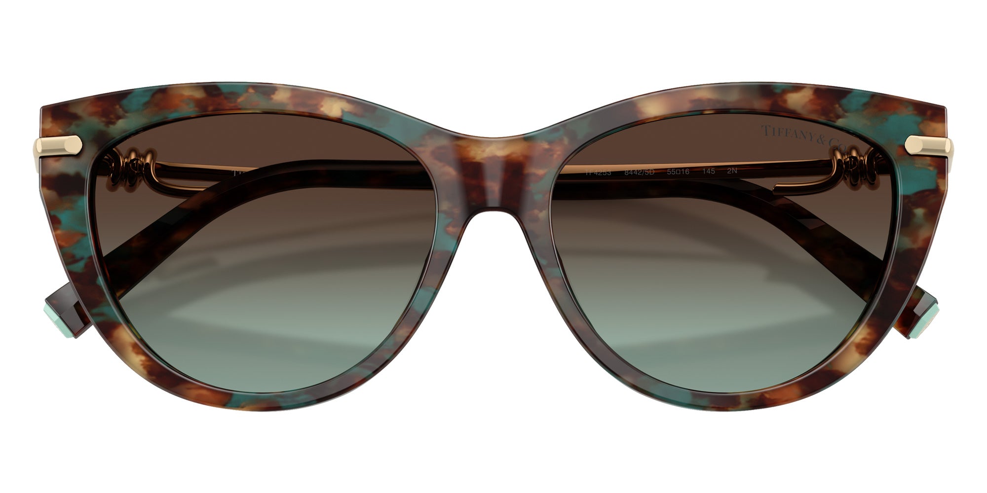 TIFFANY TF4253 84425D 55 - Brown Tiffany Havana / Azure Gradient Brown #id:tf425384425d_s:106120