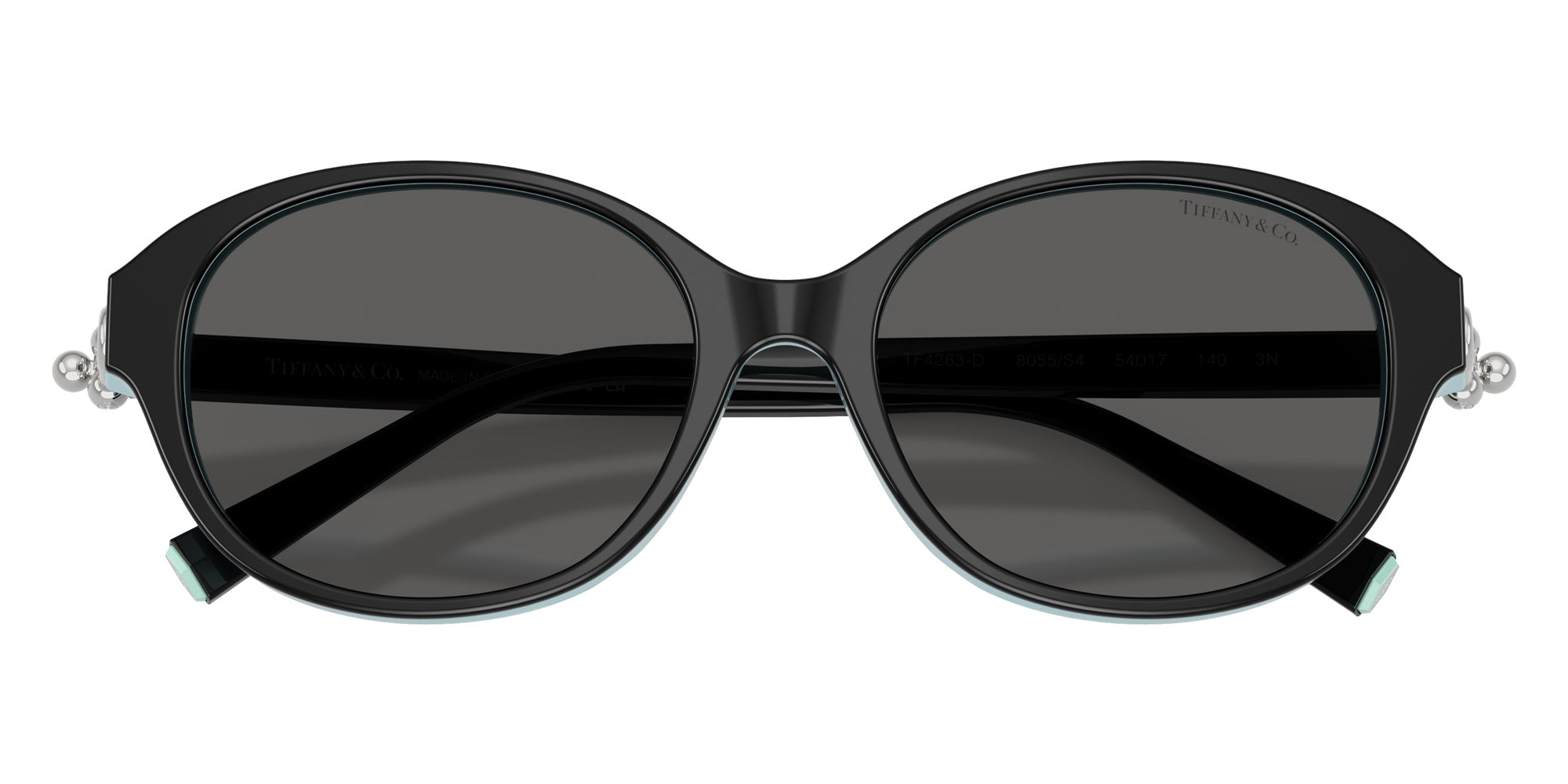 TIFFANY TF4263D 8055S4 54 - Black on Tiffany Blue #id:tf4263d8055s4_s:102120