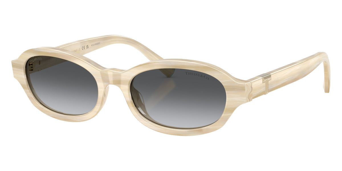 TIFFANY TF4270U 8431T3 52 - Striped Ivory / Polarized Gray Gradient #id:tf4270u8431t3_s:106105
