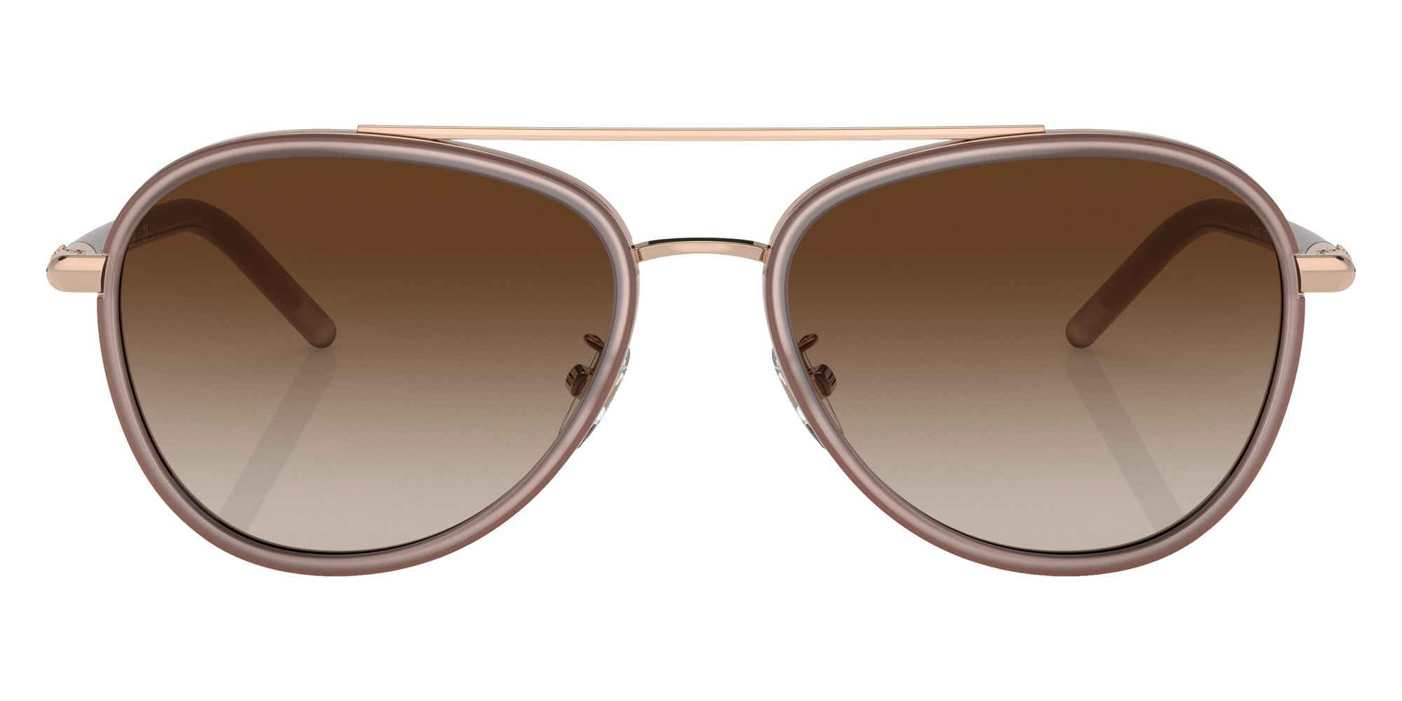 Tory Burch TY6089 332313 57 - Shiny Rose Gold / Milky Pink / Brown Gradient #id:ty6089332313_s:100100
