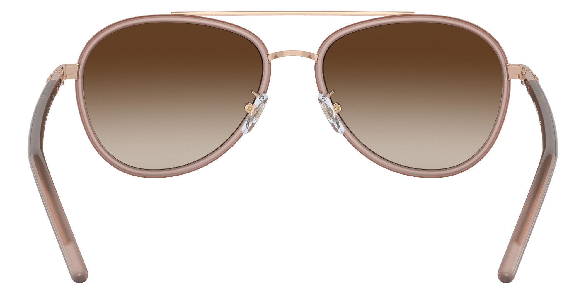 Tory Burch TY6089 332313 57 - Shiny Rose Gold / Milky Pink / Brown Gradient #id:ty6089332313_s:100115