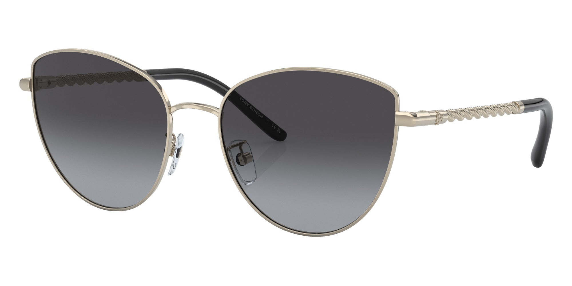 Tory Burch TY6091 32718G 56 - Shiny Light Gold / Gray Gradient #id:ty609132718g_s:100105