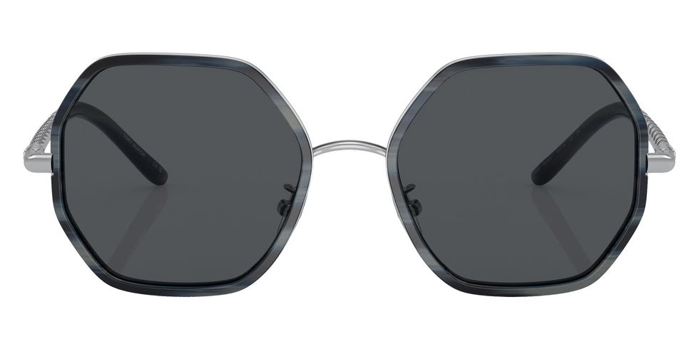 Tory Burch TY6092 333087 55 - Blue Horn / Solid Gray #id:ty6092333087_s:100100