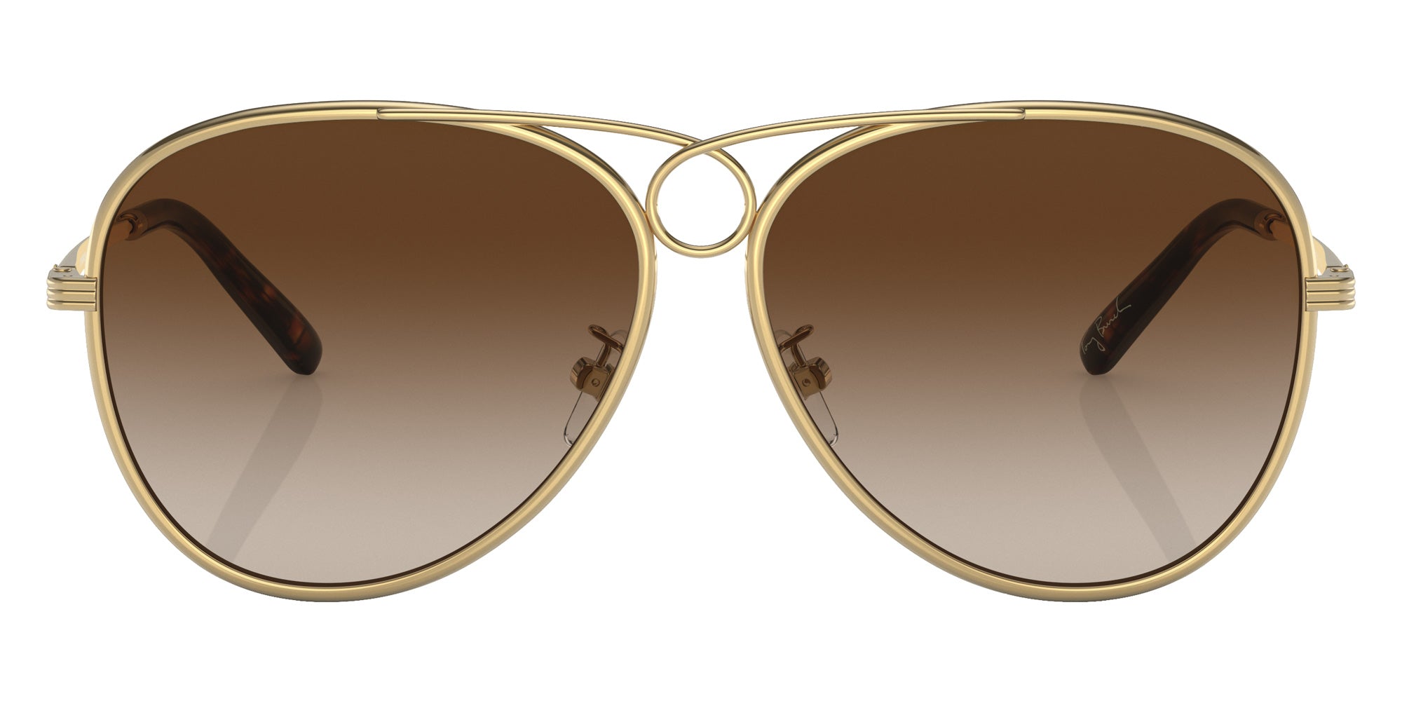 Tory Burch TY6093 330413 59 - Shiny Gold / Brown Gradient #id:ty6093330413_s:100100