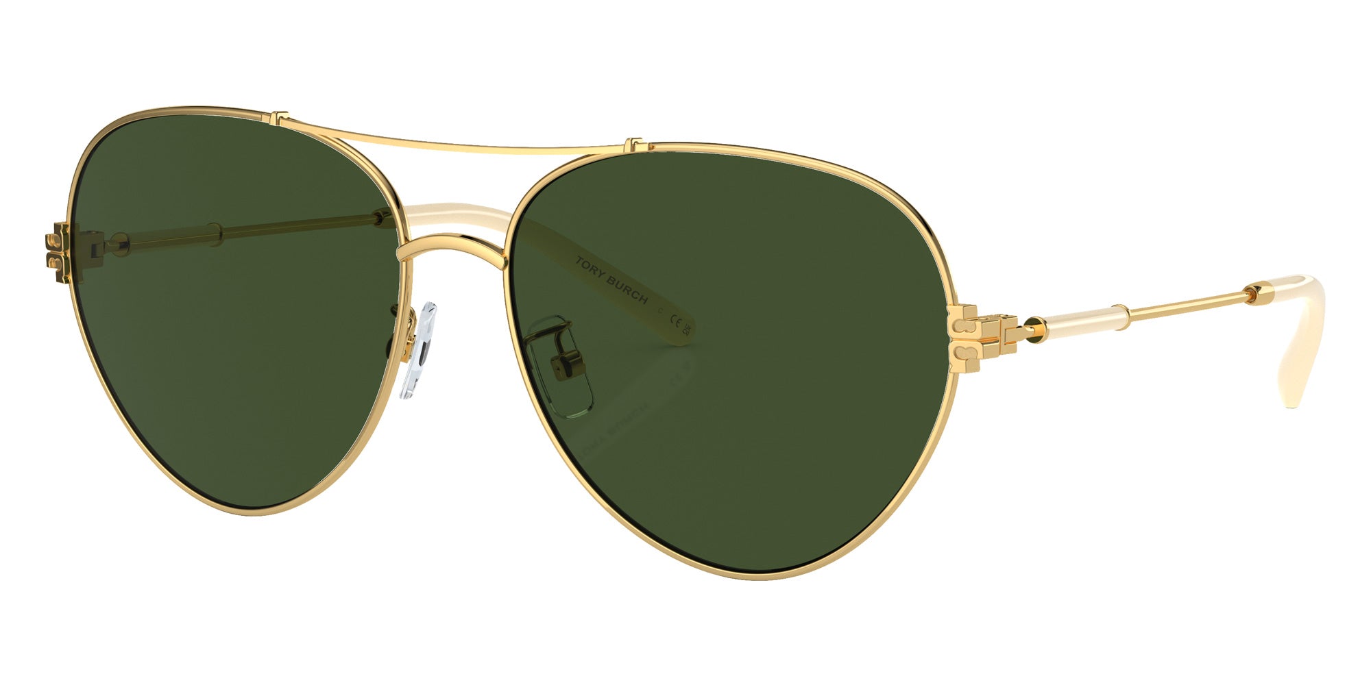 Tory Burch TY6098 335171 58 - Gold / Dark Green Solid #id:ty6098335171_s:100105
