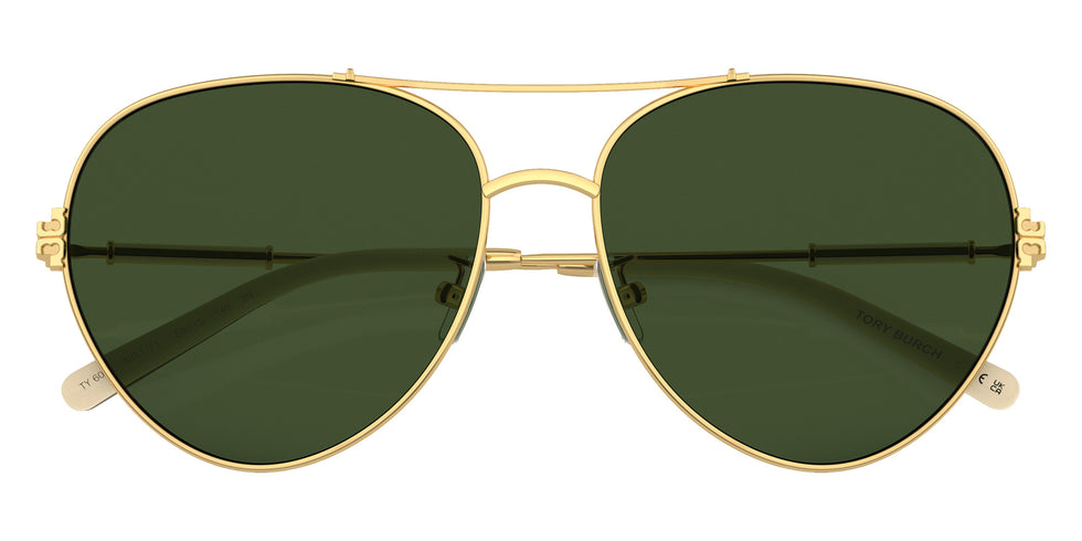 Tory Burch TY6098 335171 58 - Gold / Dark Green Solid #id:ty6098335171_s:100120