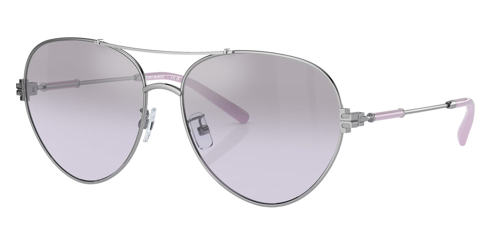 Tory Burch TY6098 33567A 58 - Silver / Violet Mirrored Gradient Silver #id:ty609833567a_s:102105
