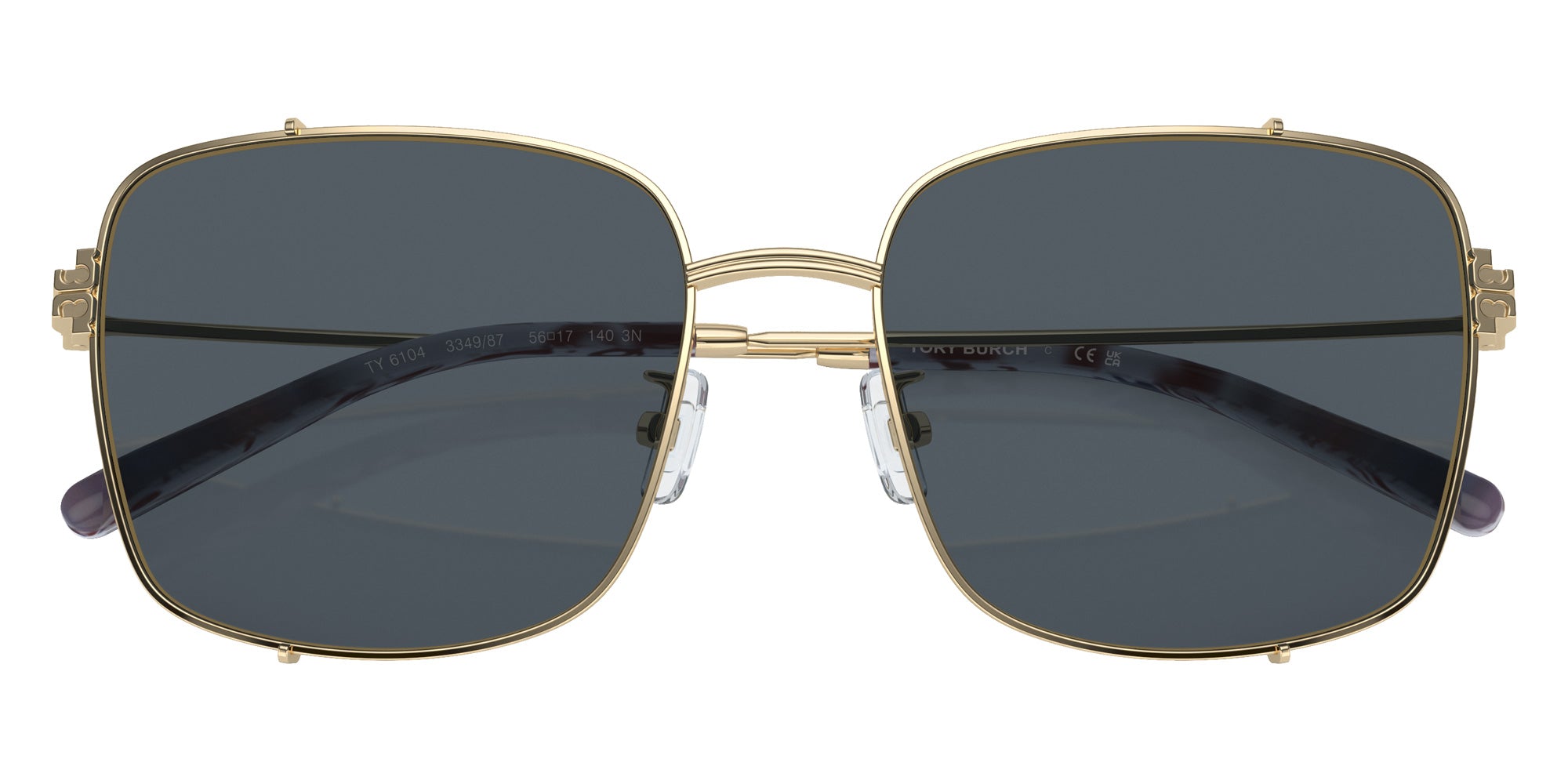 Tory Burch TY6104 334987 56 - Shiny Light Gold / Dark Gray #id:ty6104334987_s:100120