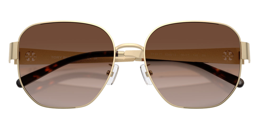 Tory Burch TY6117 334613 56 - Shiny Light Gold / Brown Gradient #id:ty6117334613_s:100120