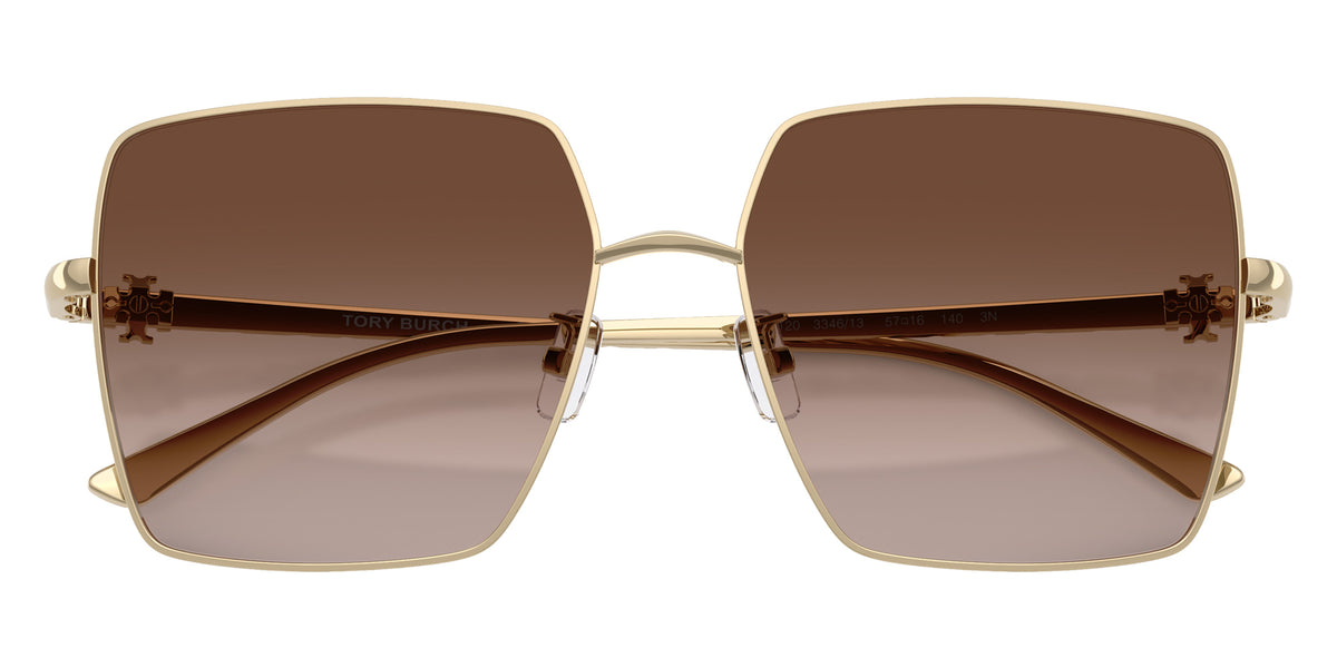 Tory Burch TY6120 334613 57 - Shiny Light Gold / Brown Gradient #id:ty6120334613_s:102120