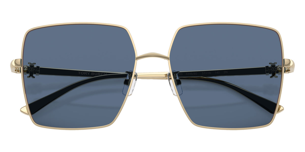 Tory Burch TY6120 334680 57 - Shiny Light Gold / Solid Blue #id:ty6120334680_s:104120
