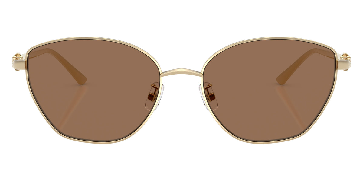 Tory Burch TY6121 334673 57 - Shiny Light Gold / Solid Brown #id:ty6121334673_s:102100