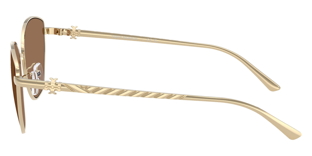 Tory Burch TY6121 334673 57 - Shiny Light Gold / Solid Brown #id:ty6121334673_s:102110