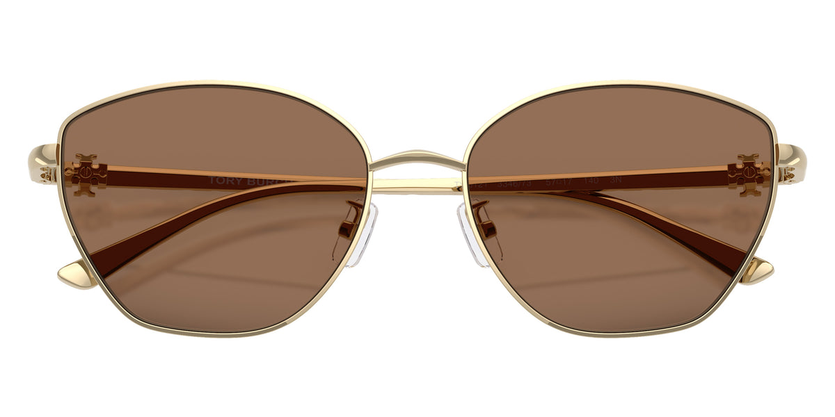 Tory Burch TY6121 334673 57 - Shiny Light Gold / Solid Brown #id:ty6121334673_s:102120