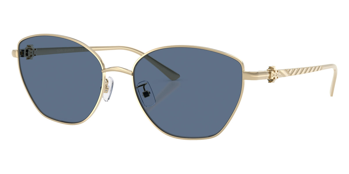 Tory Burch TY6121 334680 57 - Shiny Light Gold / Solid Blue #id:ty6121334680_s:104105
