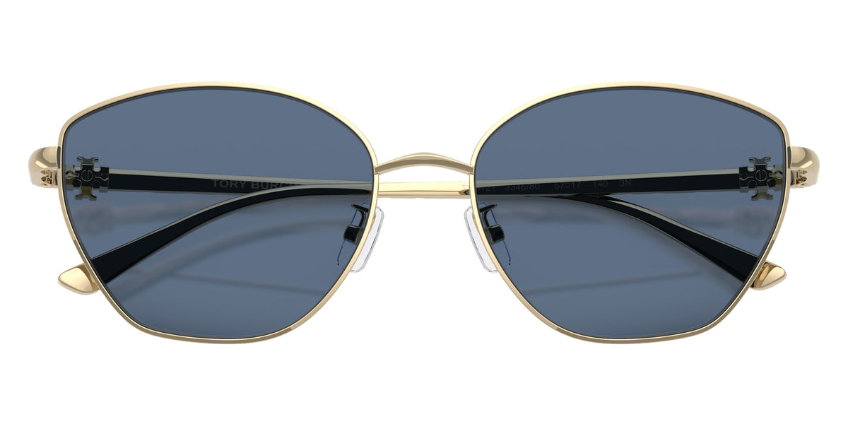 Tory Burch TY6121 334680 57 - Shiny Light Gold / Solid Blue #id:ty6121334680_s:104120