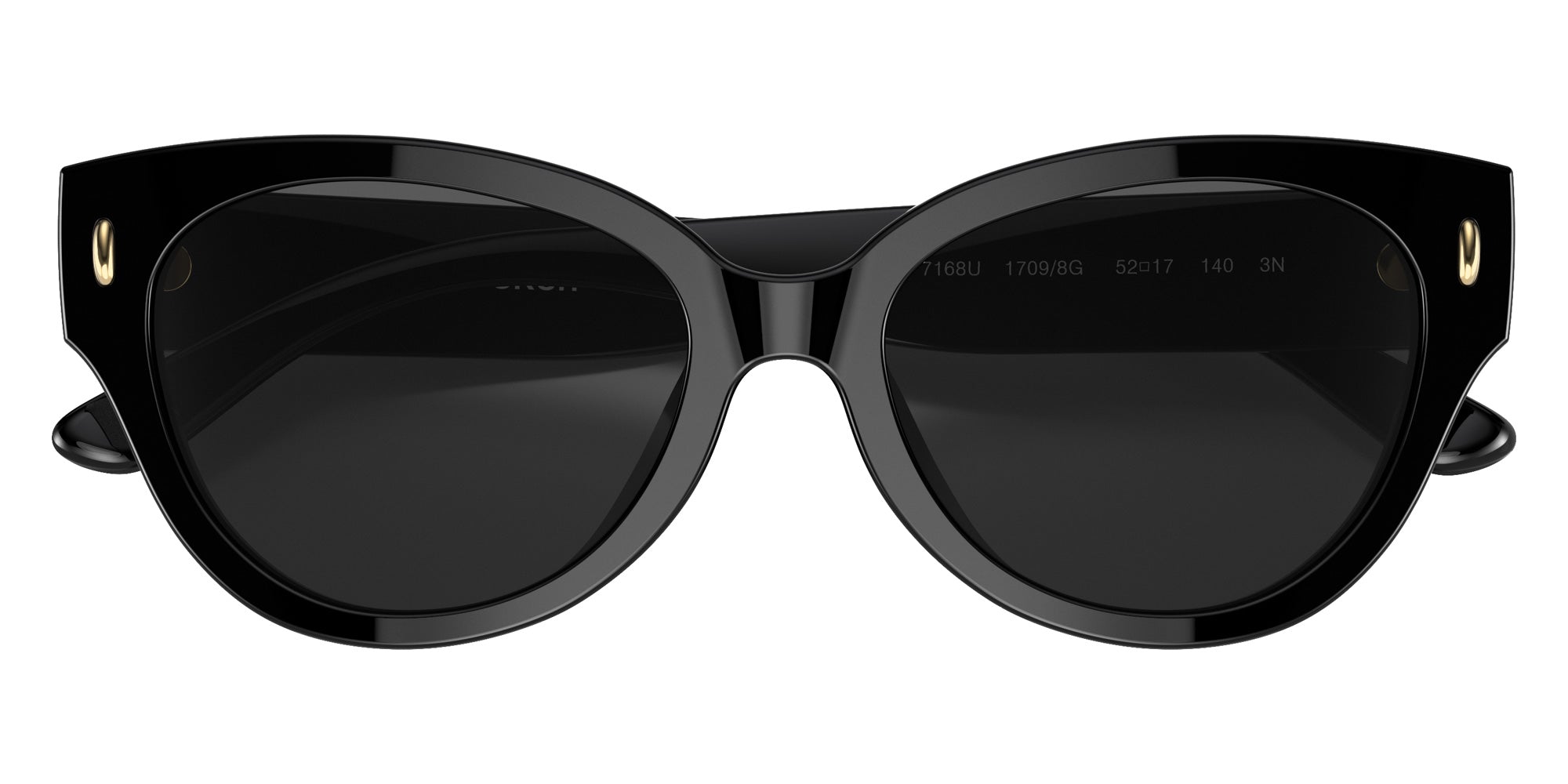 Tory Burch TY7168U 17098G 52 - Black / Gray Solid #id:ty7168u17098g_s:100120