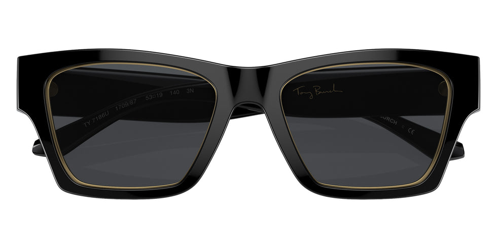 Tory Burch TY7186U 170987 53 - Black / Solid Gray #id:ty7186u170987_s:100120
