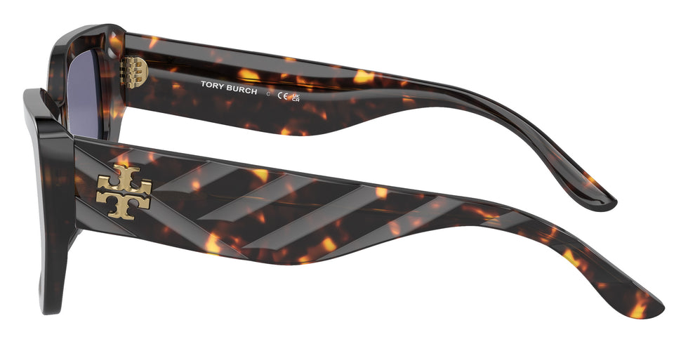 Tory Burch TY7187U 19441U 53 - Brown Tortoise / Dark Blue Violet Mirrored #id:ty7187u19441u_s:102110