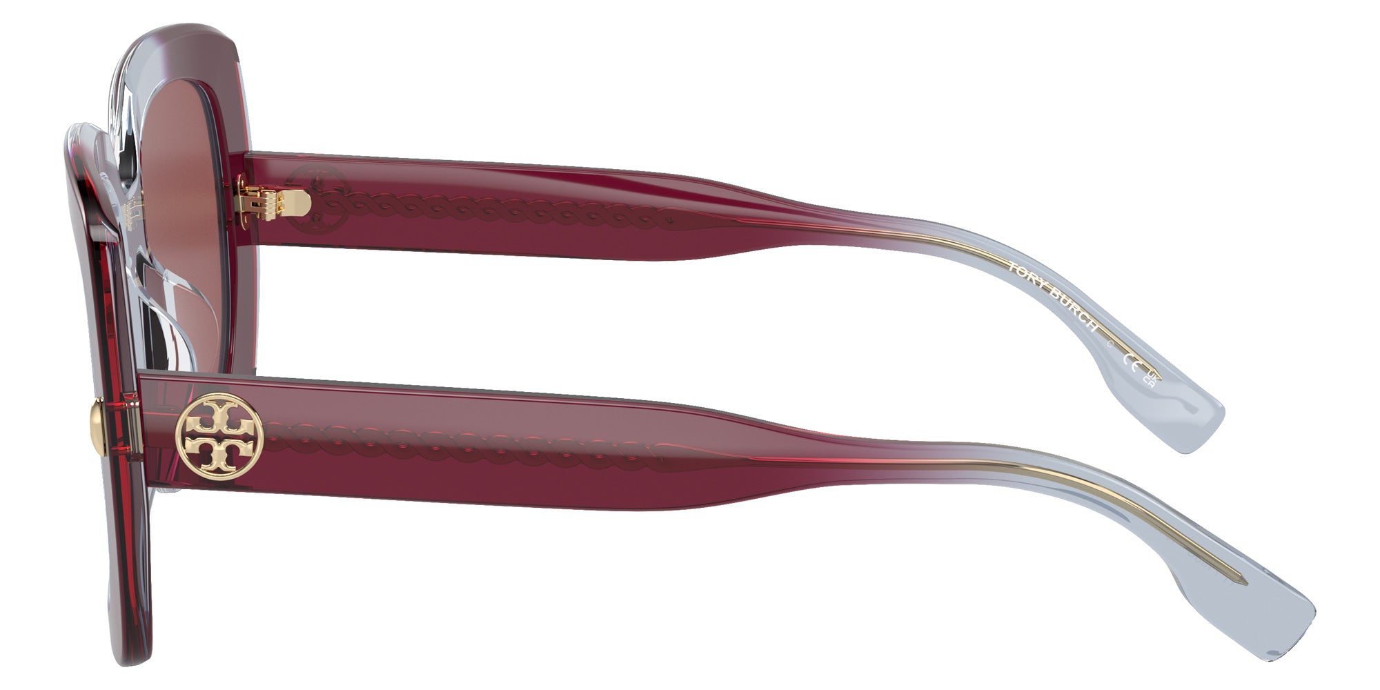 Tory Burch TY7193U 194669 56 - Gradient Burgundy / Dark Violet #id:ty7193u194669_s:102110