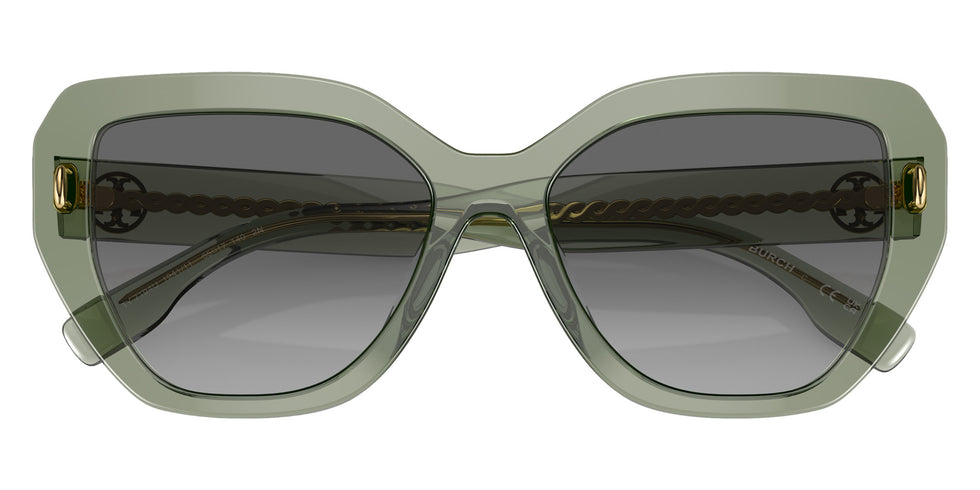 Tory Burch TY7194U 194111 55 - Transparent Sage / Light Gray Gradient Dark Gray #id:ty7194u194111_s:102120