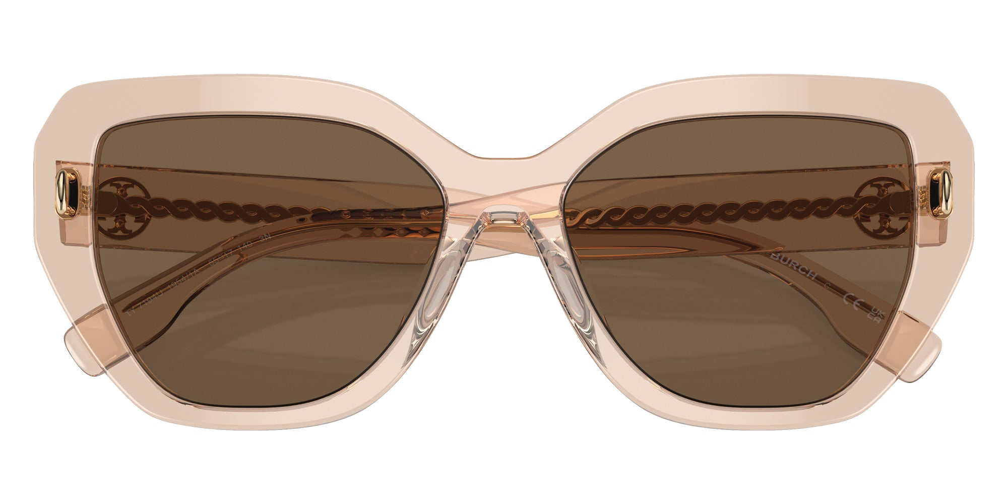Tory Burch TY7194U 19541A 55 - Brown / Solid Dark Brown #id:ty7194u19541a_s:106120