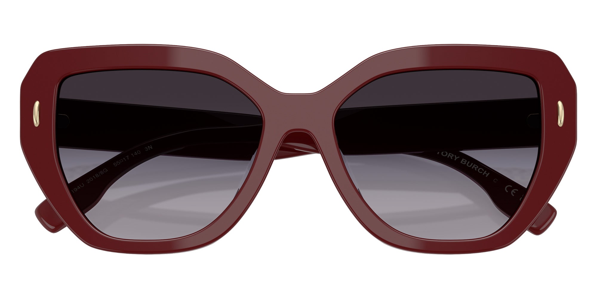 Tory Burch TY7194U 20188G 55 - Red Berry / Light Gray Gradient Dark Gray #id:ty7194u20188g_s:100120