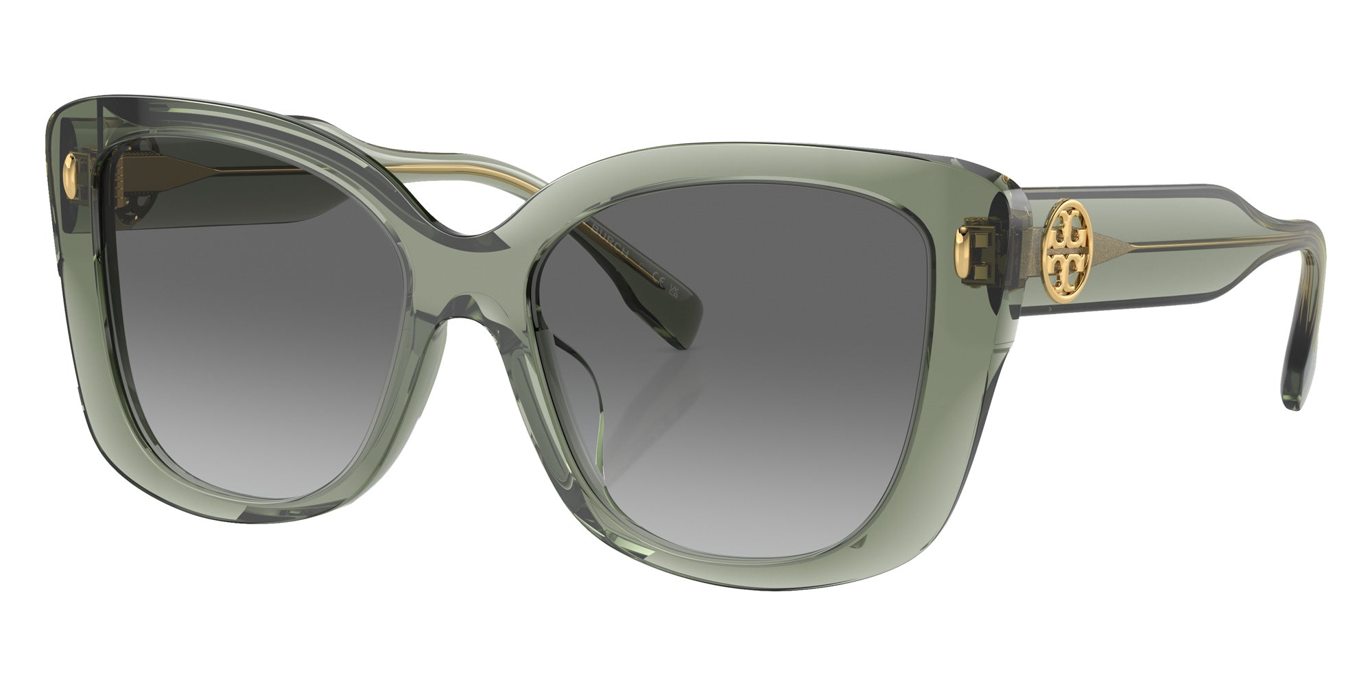 Tory Burch TY7198U 194111 54 - Transparent Sage / Light Gray Gradient Dark Gray #id:ty7198u194111_s:100105