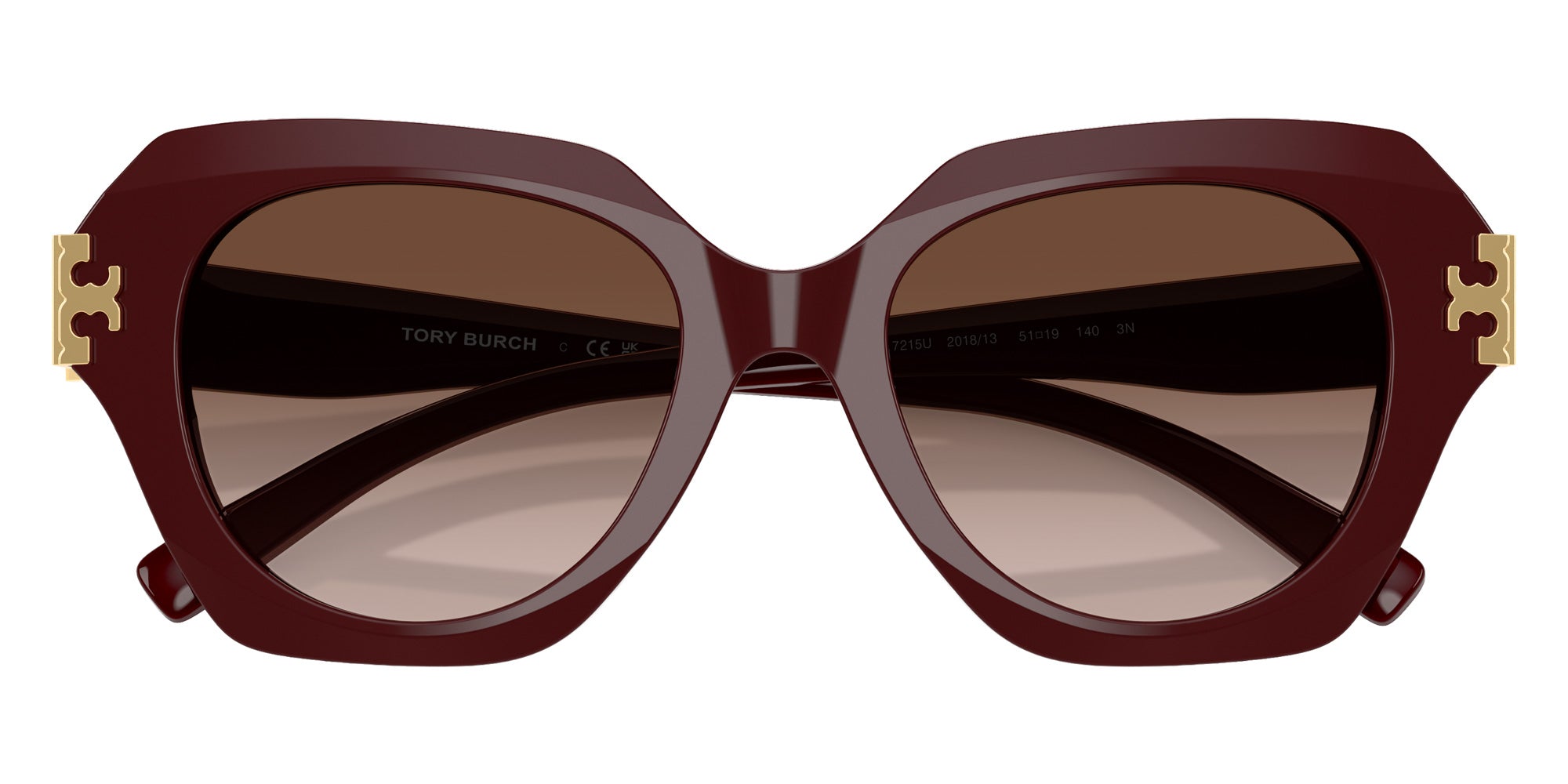 Tory Burch TY7215U 201813 51 - Berry Red / Brown Gradient #id:ty7215u201813_s:100120