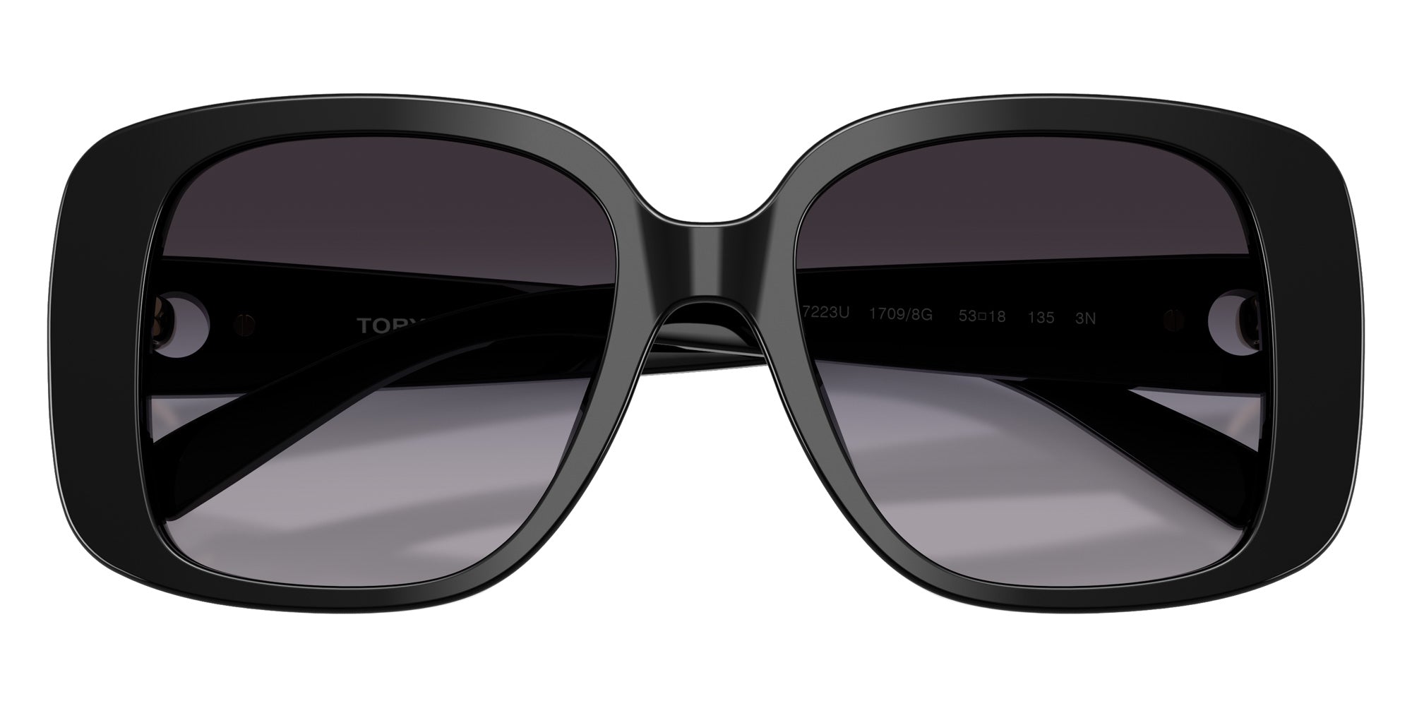 Tory Burch TY7223U 17098G 53 - Black / Light Gray Gradient Dark Gray #id:ty7223u17098g_s:100120