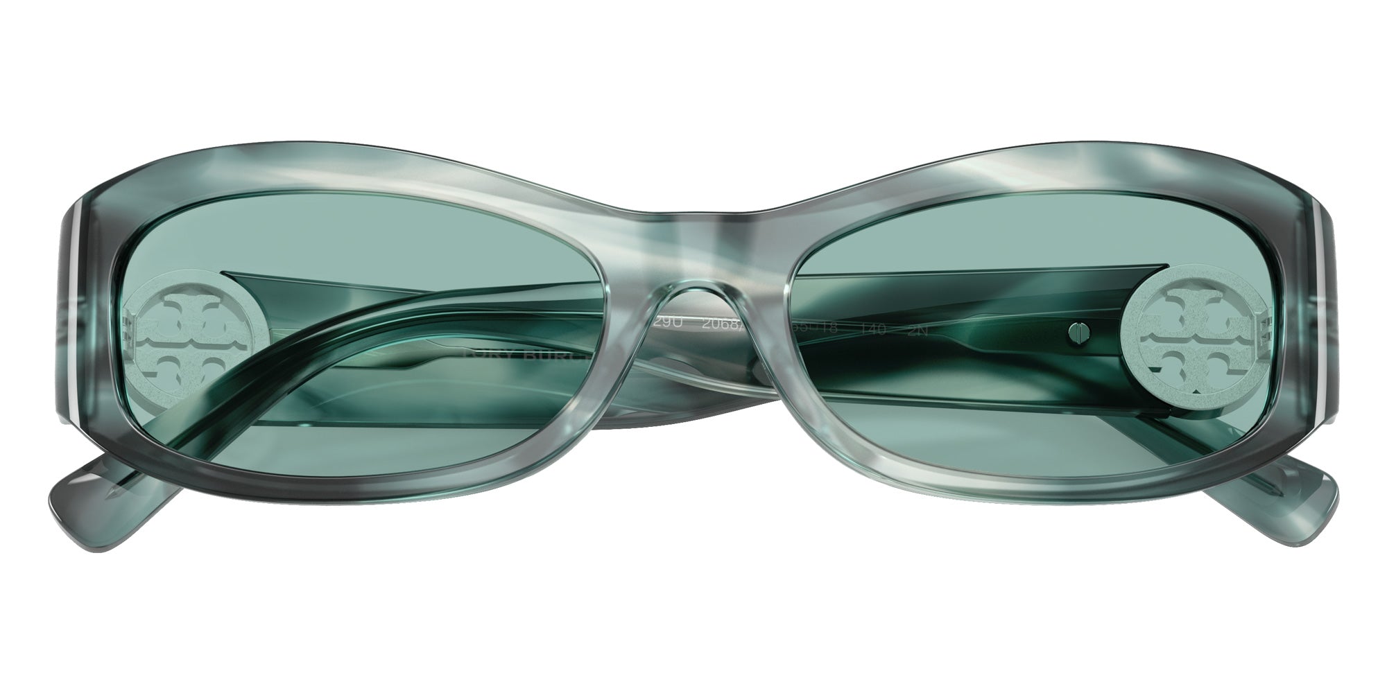 Tory Burch TY7229U 206882 55 - Teal Striated #id:ty7229u206882_s:104120